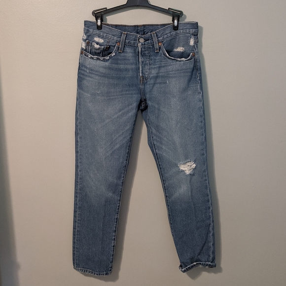 straight leg tapered jeans